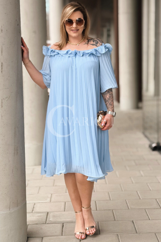 DIORKA Kleid in Hellblau – Große Größen | Cavaricci.de