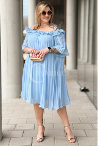 DIORKA Kleid in Hellblau – Große Größen | Cavaricci.de