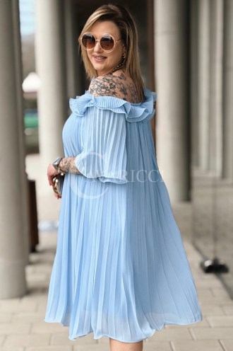 DIORKA Kleid in Hellblau – Große Größen | Cavaricci.de
