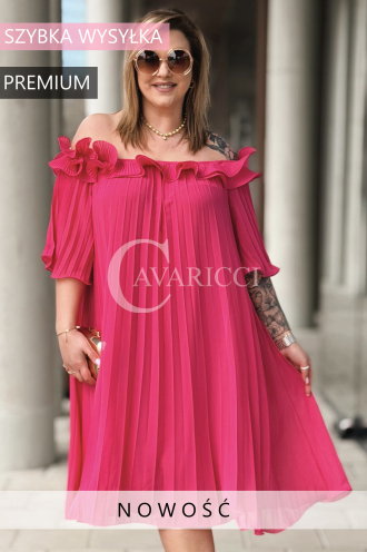 DIORKA Kleid in Fuchsia – Große Größen | Cavaricci.de