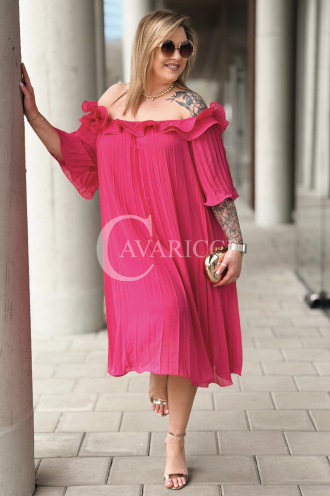 DIORKA Kleid in Fuchsia – Große Größen | Cavaricci.de
