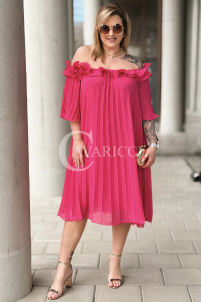 DIORKA Kleid in Fuchsia – Große Größen | Cavaricci.de