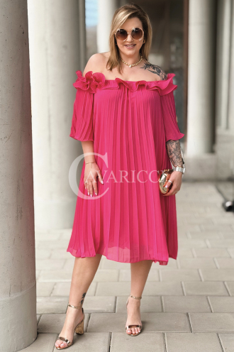 DIORKA Kleid in Fuchsia – Große Größen | Cavaricci.de