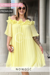 DIORKA Kleid in Gelb – Große Größen | Cavaricci.de
