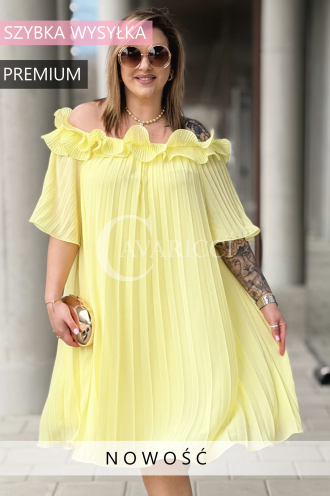 DIORKA Kleid in Gelb – Große Größen | Cavaricci.de