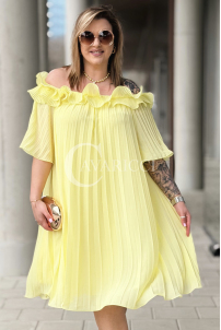 DIORKA Kleid in Gelb – Große Größen | Cavaricci.de