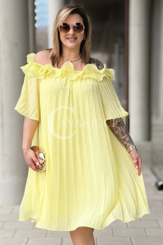 DIORKA Kleid in Gelb – Große Größen | Cavaricci.de
