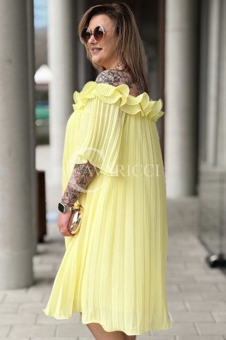 DIORKA Kleid in Gelb – Große Größen | Cavaricci.de