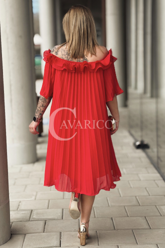 DIORKA Kleid in Rot – Große Größen | Cavaricci.de
