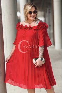 DIORKA Kleid in Rot – Große Größen | Cavaricci.de