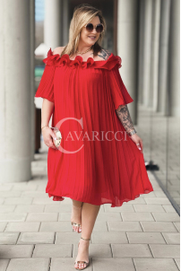 DIORKA Kleid in Rot – Große Größen | Cavaricci.de