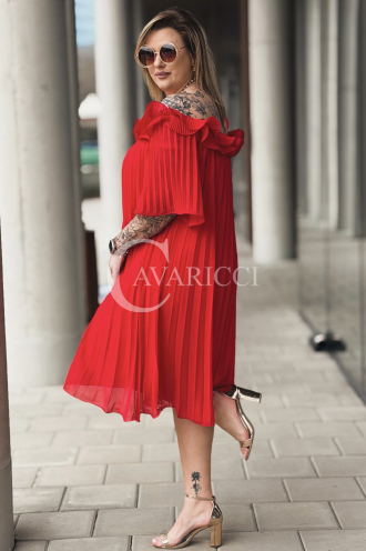 DIORKA Kleid in Rot – Große Größen | Cavaricci.de