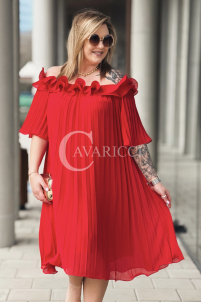DIORKA Kleid in Rot – Große Größen | Cavaricci.de