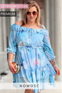 ELISABETH Kleid in Hellblau – Große Größen | Cavaricci.de
