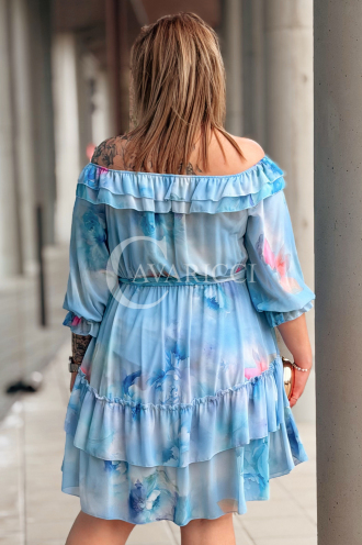 ELISABETH Kleid in Hellblau – Große Größen | Cavaricci.de