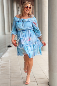 ELISABETH Kleid in Hellblau – Große Größen | Cavaricci.de