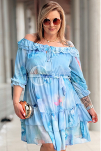 ELISABETH Kleid in Hellblau – Große Größen | Cavaricci.de