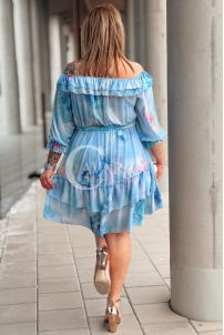 ELISABETH Kleid in Hellblau – Große Größen | Cavaricci.de