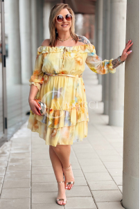 ELISABETH Kleid in Gelb – Große Größen | Cavaricci.de