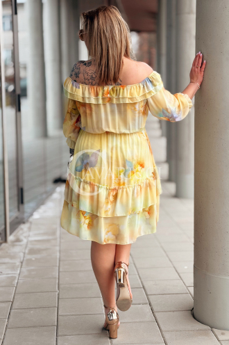 ELISABETH Kleid in Gelb – Große Größen | Cavaricci.de