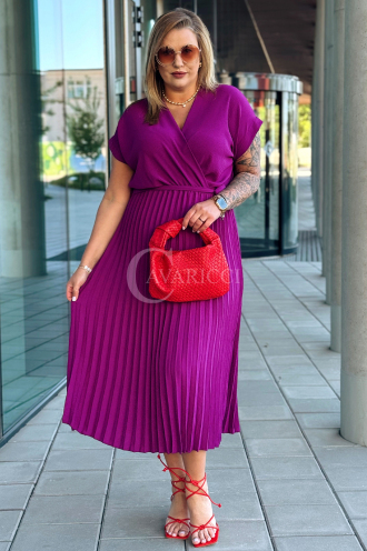FILBERTA Kleid in Purpur – Große Größen | Cavaricci.de