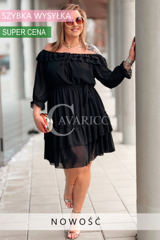 ELISABETH Kleid in Schwarz – Große Größen | Cavaricci.de