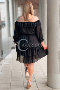 ELISABETH Kleid in Schwarz – Große Größen | Cavaricci.de
