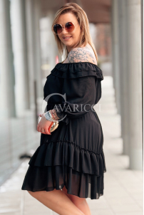 ELISABETH Kleid in Schwarz – Große Größen | Cavaricci.de