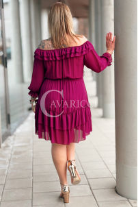 ELISABETH Kleid in Purpur – Große Größen | Cavaricci.de