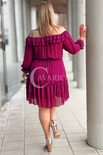 ELISABETH Kleid in Purpur – Große Größen | Cavaricci.de