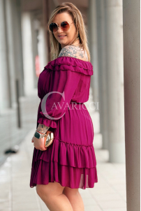 ELISABETH Kleid in Purpur – Große Größen | Cavaricci.de