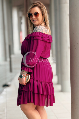 ELISABETH Kleid in Purpur – Große Größen | Cavaricci.de