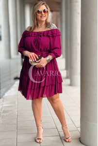 ELISABETH Kleid in Purpur – Große Größen | Cavaricci.de
