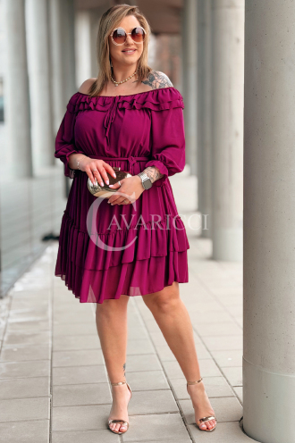 ELISABETH Kleid in Purpur – Große Größen | Cavaricci.de