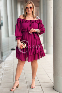 ELISABETH Kleid in Purpur – Große Größen | Cavaricci.de