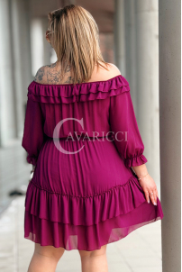 ELISABETH Kleid in Purpur – Große Größen | Cavaricci.de