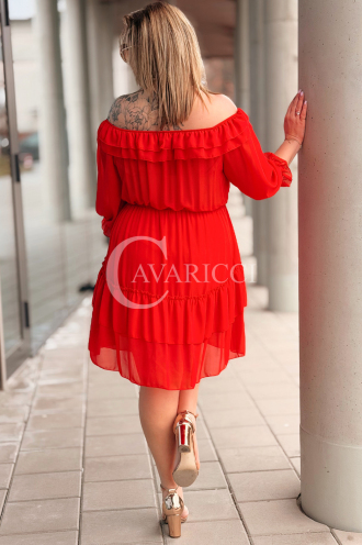 ELISABETH Kleid in Rot – Große Größen | Cavaricci.de