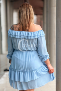 ELISABETH Kleid in Hellblau – Große Größen | Cavaricci.de