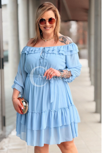 ELISABETH Kleid in Hellblau – Große Größen | Cavaricci.de