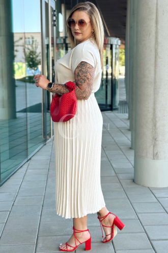 FILBERTA Kleid in Beige – Große Größen | Cavaricci.de
