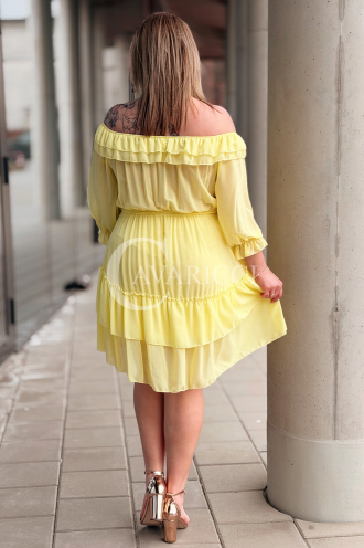 ELISABETH Kleid in Gelb – Große Größen | Cavaricci.de