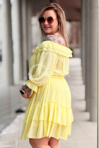 ELISABETH Kleid in Gelb – Große Größen | Cavaricci.de