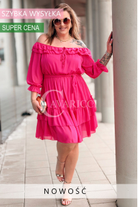 ELISABETH Kleid in Fuchsia – Große Größen | Cavaricci.de