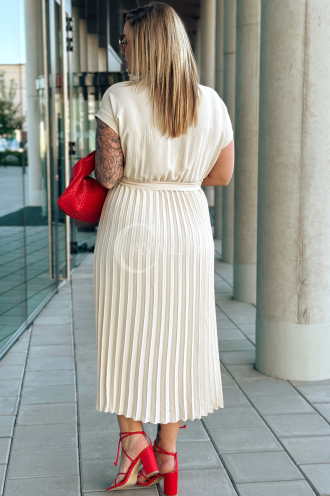 FILBERTA Kleid in Beige – Große Größen | Cavaricci.de