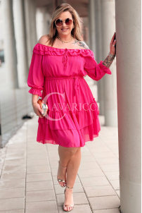 ELISABETH Kleid in Fuchsia – Große Größen | Cavaricci.de
