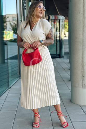FILBERTA Kleid in Beige – Große Größen | Cavaricci.de