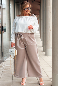 ZITA Hose in Taupe – Große Größen | Cavaricci.de