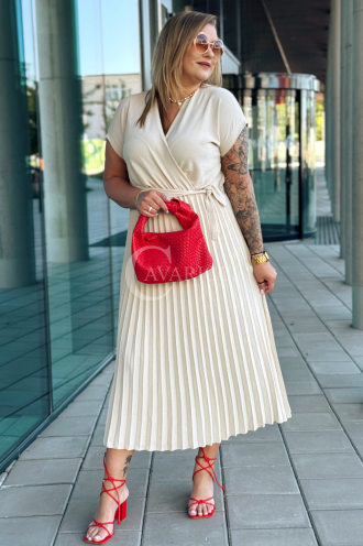 FILBERTA Kleid in Beige – Große Größen | Cavaricci.de
