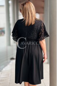 CLARISSA Kleid in Schwarz – Große Größen | Cavaricci.de