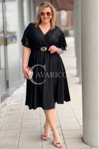 CLARISSA Kleid in Schwarz – Große Größen | Cavaricci.de